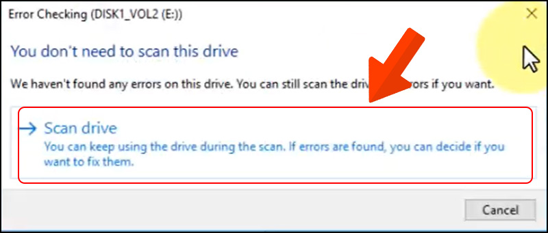Scan drive